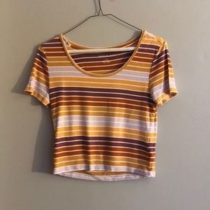 Striped Scoop Neck Baby T-Shirt